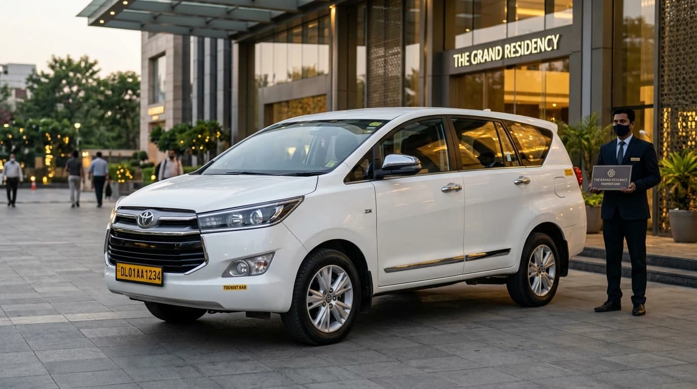 Toyota Innova Crysta AC cab rental - SR Cabs