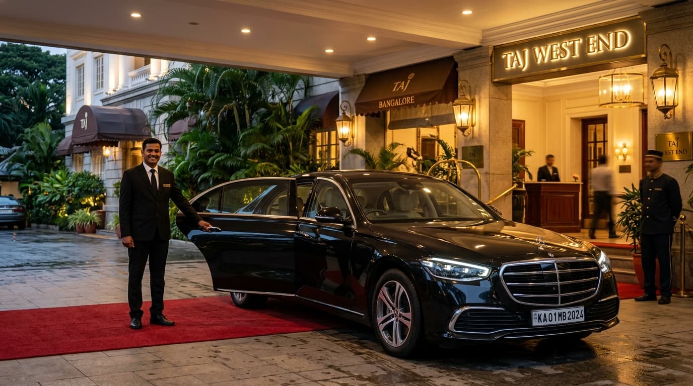 Mercedes-Benz S-Class and BMW 7 Series luxury rental in Bengaluru